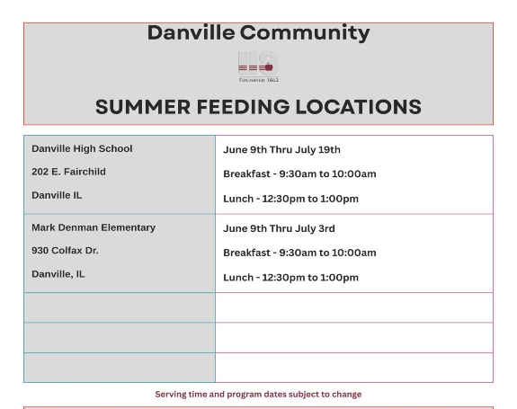  Summer Feeding Program
